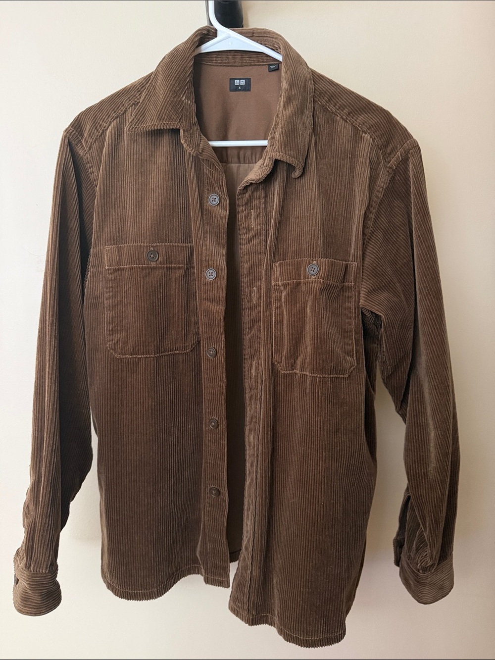 Uniqlo Men's Brown Corduroy Shirt Jacket
